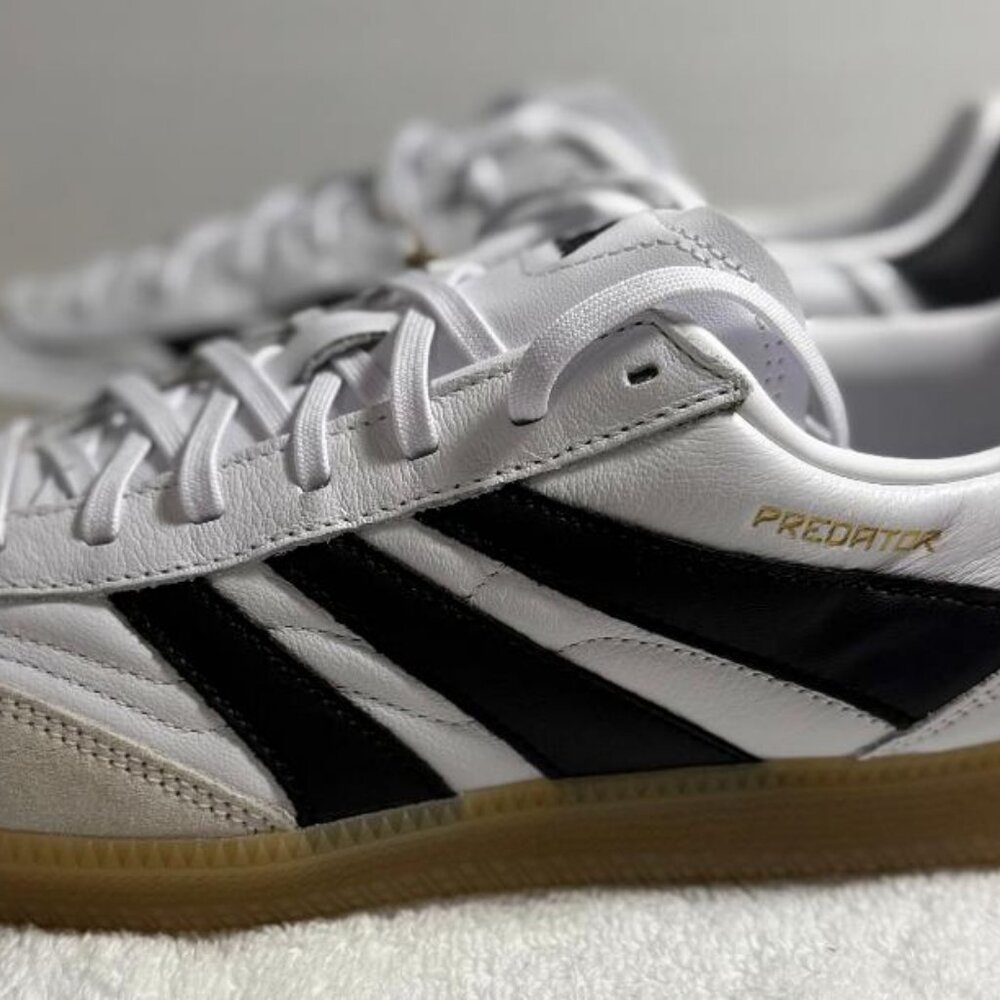 adidas Predator 24 League Freestyle Low White Black Gum Size 10 - | NWOB - Picture 4 of 10